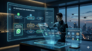 build AI agent without coding automation workflow