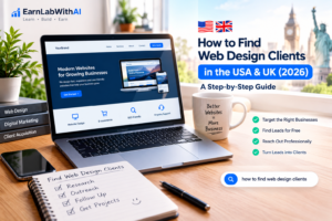 How to find web design clients in the USA and UK using website research and outreach