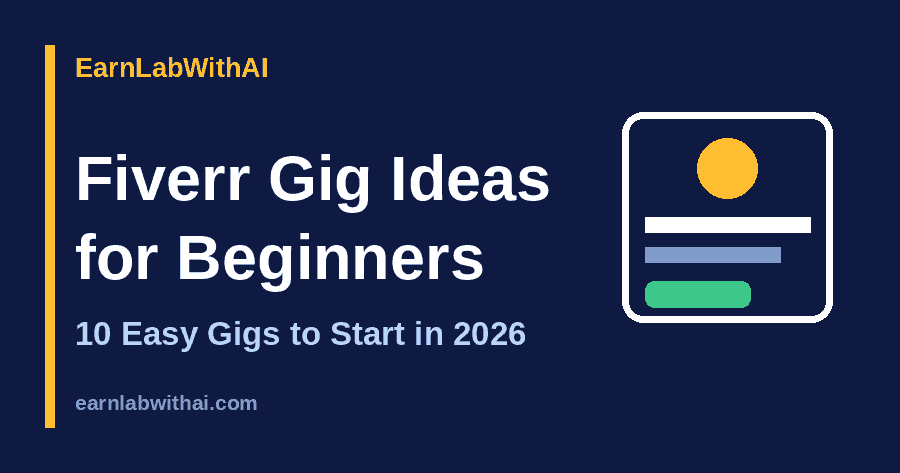 Fiverr gig ideas for beginners: 10 easy gigs to start in 2026, EarnLabWithAI